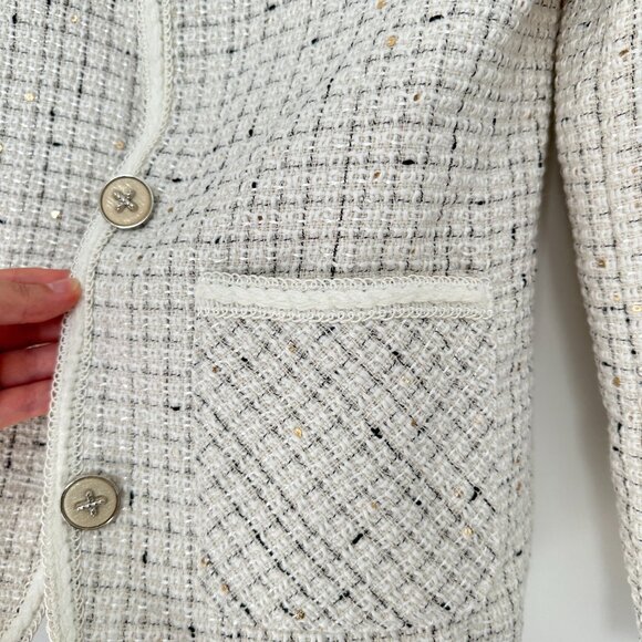 Plaid Pattern Jacket, Elegant Long Sleeve - Picture 6 of 9